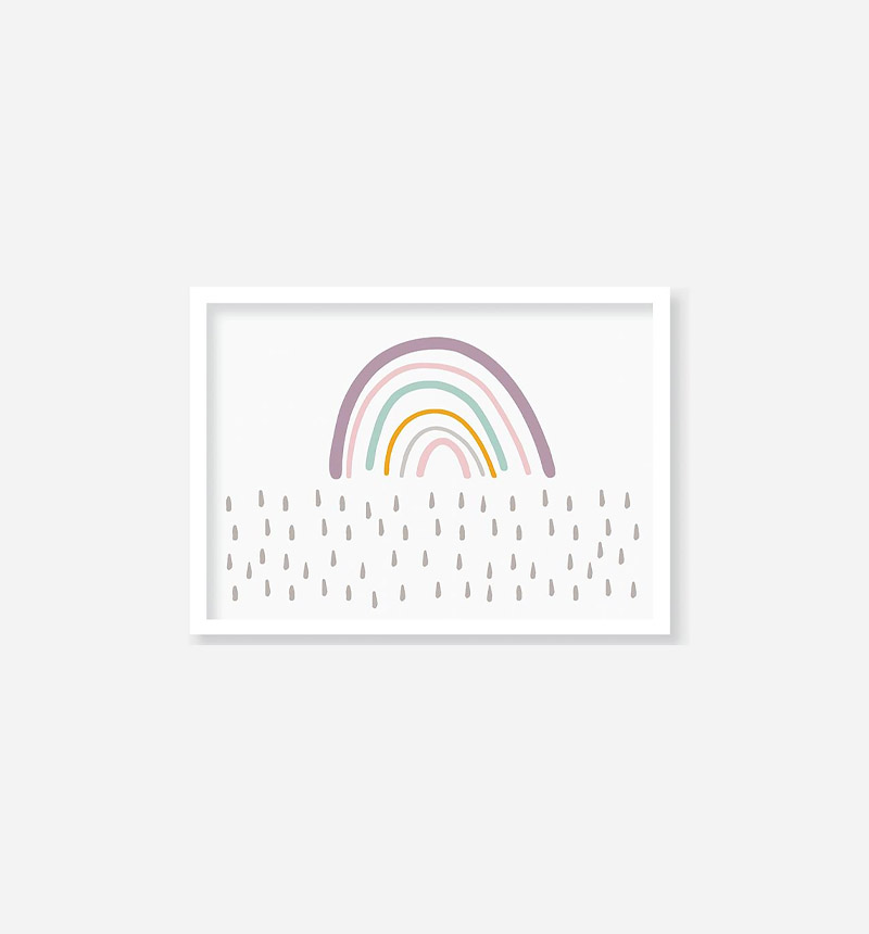 HORIZONTAL RAINBOW PICTURE 23 x 32 cm by Ros